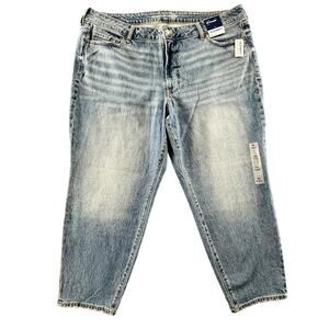 Womens 22 Old Navy OG Straight Jeans High Rise Ankle Light Wash Secret‎ Smooth